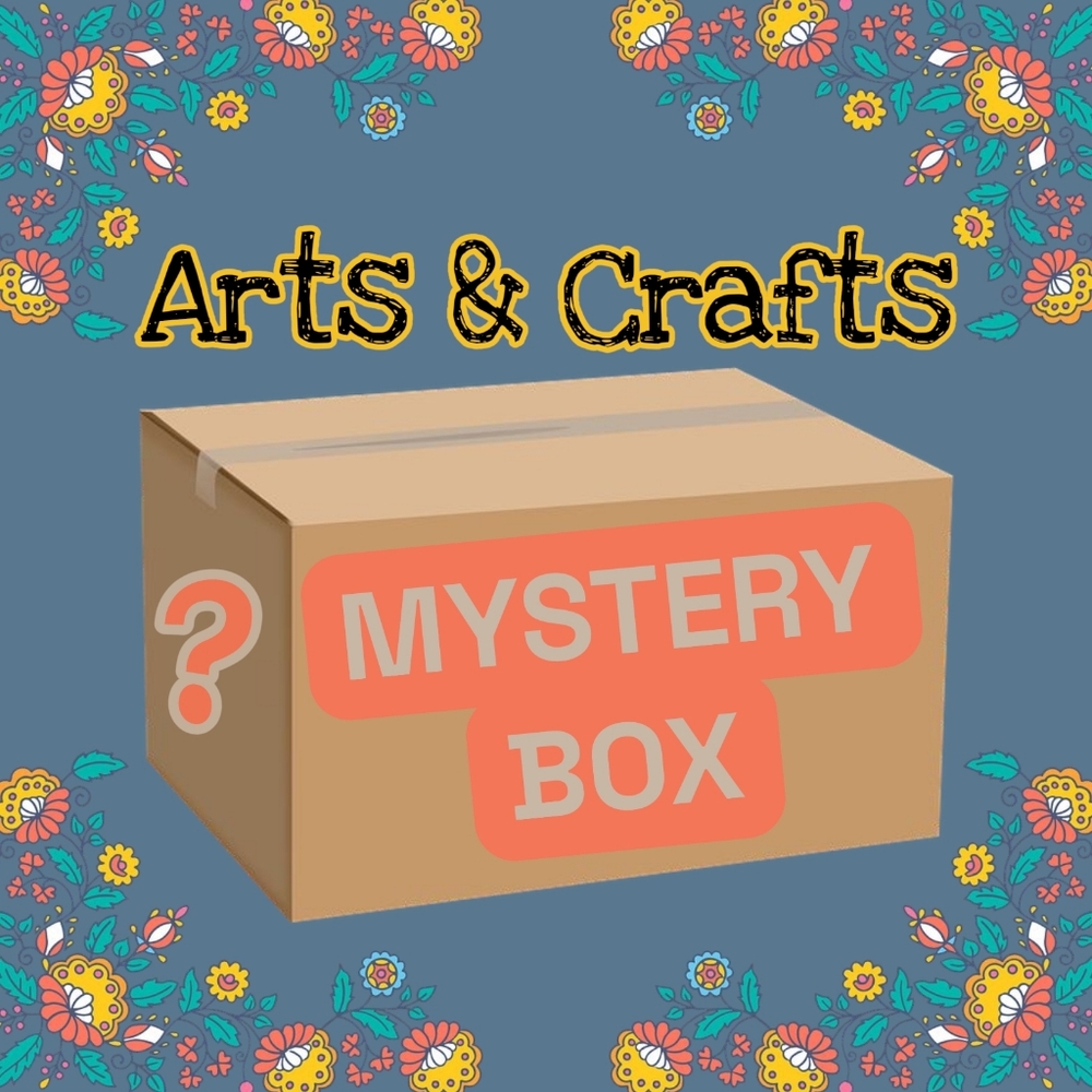 MEGA 20pc Arts & Crafts Mystery Box New DIY Supplies For Hand Crafted Fun!